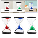 Maxbell Liquid Hourglass Timer Acrylic Hourglass Liquid Bubbler for Kids Boys Adults Red