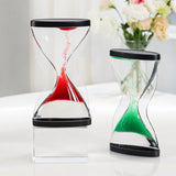 Maxbell Liquid Hourglass Timer Acrylic Hourglass Liquid Bubbler for Kids Boys Adults Red
