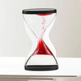 Maxbell Liquid Hourglass Timer Acrylic Hourglass Liquid Bubbler for Kids Boys Adults Red