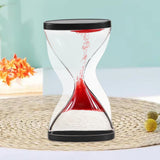 Maxbell Liquid Hourglass Timer Acrylic Hourglass Liquid Bubbler for Kids Boys Adults Red