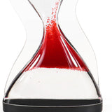Maxbell Liquid Hourglass Timer Acrylic Hourglass Liquid Bubbler for Kids Boys Adults Red