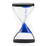 Maxbell Liquid Hourglass Timer Acrylic Hourglass Liquid Bubbler for Kids Boys Adults Blue