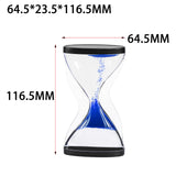 Maxbell Liquid Hourglass Timer Acrylic Hourglass Liquid Bubbler for Kids Boys Adults Blue