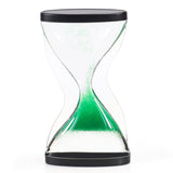 Maxbell Liquid Hourglass Timer Acrylic Hourglass Liquid Bubbler for Kids Boys Adults Green