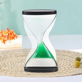 Maxbell Liquid Hourglass Timer Acrylic Hourglass Liquid Bubbler for Kids Boys Adults Green