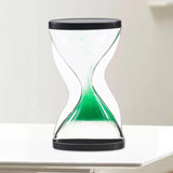 Maxbell Liquid Hourglass Timer Acrylic Hourglass Liquid Bubbler for Kids Boys Adults Green