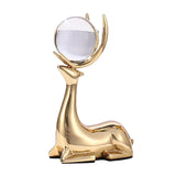 Maxbell Elk Statue Reindeer Sculpture Animal Figure Fireplace Artworks Deer Figurine