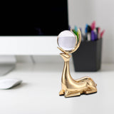 Maxbell Elk Statue Reindeer Sculpture Animal Figure Fireplace Artworks Deer Figurine