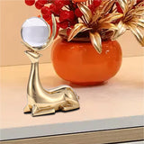 Maxbell Elk Statue Reindeer Sculpture Animal Figure Fireplace Artworks Deer Figurine