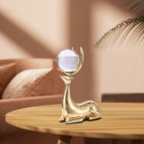 Maxbell Elk Statue Reindeer Sculpture Animal Figure Fireplace Artworks Deer Figurine