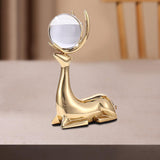 Maxbell Elk Statue Reindeer Sculpture Animal Figure Fireplace Artworks Deer Figurine