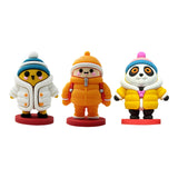 Maxbell Mini Desk Statue Doll Sculpture Tabletop Centerpiece Home Miniature Figurine White Coat