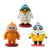 Maxbell Mini Desk Statue Doll Sculpture Tabletop Centerpiece Home Miniature Figurine White Coat