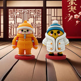 Maxbell Mini Desk Statue Doll Sculpture Tabletop Centerpiece Home Miniature Figurine White Coat