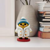 Maxbell Mini Desk Statue Doll Sculpture Tabletop Centerpiece Home Miniature Figurine White Coat