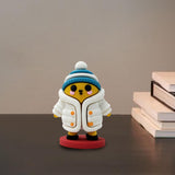 Maxbell Mini Desk Statue Doll Sculpture Tabletop Centerpiece Home Miniature Figurine White Coat