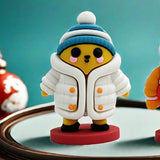 Maxbell Mini Desk Statue Doll Sculpture Tabletop Centerpiece Home Miniature Figurine White Coat