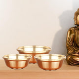 Maxbell Tibetan Buddhist Water Offering Bowl Home Buddhist Alar Supplies Worship Cup Mouth 7cm H 2.8cm