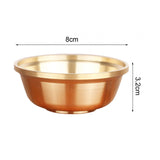 Maxbell Tibetan Buddhist Water Offering Bowl Home Buddhist Alar Supplies Worship Cup Mouth 8cm H 3.2cm