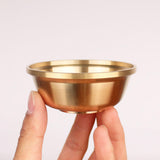 Maxbell Tibetan Buddhist Water Offering Bowl Home Buddhist Alar Supplies Worship Cup Mouth 9cm H 3.6cm
