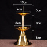 Maxbell 2x Buddhist Tealight Candle Holders Candelabra Home Dinner Metal Candlestick