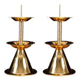 Maxbell 2x Buddhist Tealight Candle Holders Candelabra Home Dinner Metal Candlestick