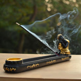 Maxbell Incense Holder for Cones Sticks Buddha Statue Spring Festival Incense Burner