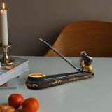 Maxbell Incense Holder for Cones Sticks Buddha Statue Spring Festival Incense Burner