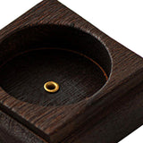 Maxbell Square Incense Burner Geometric Censer Hotel Wooden Incense Holder for Stick
