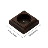 Maxbell Square Incense Burner Geometric Censer Hotel Wooden Incense Holder for Stick