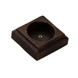 Maxbell Square Incense Burner Geometric Censer Hotel Wooden Incense Holder for Stick