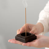 Maxbell Square Incense Burner Geometric Censer Hotel Wooden Incense Holder for Stick