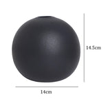 Maxbell Plant Pot Holder Planter Bookshelf Home Flower Pot Ceramic Round Flower Vase 14.5cmx14cm