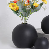 Maxbell Plant Pot Holder Planter Bookshelf Home Flower Pot Ceramic Round Flower Vase 14.5cmx14cm