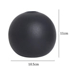 Maxbell Plant Pot Holder Planter Bookshelf Home Flower Pot Ceramic Round Flower Vase 11cmx10.5cm