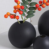 Maxbell Plant Pot Holder Planter Bookshelf Home Flower Pot Ceramic Round Flower Vase 11cmx10.5cm