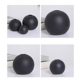 Maxbell Plant Pot Holder Planter Bookshelf Home Flower Pot Ceramic Round Flower Vase 8cmx8cm