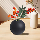 Maxbell Plant Pot Holder Planter Bookshelf Home Flower Pot Ceramic Round Flower Vase 8cmx8cm
