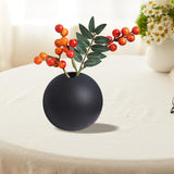 Maxbell Plant Pot Holder Planter Bookshelf Home Flower Pot Ceramic Round Flower Vase 8cmx8cm
