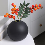 Maxbell Plant Pot Holder Planter Bookshelf Home Flower Pot Ceramic Round Flower Vase 8cmx8cm