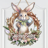 Maxbell Easter Day Hanging Sign Outdoor Wall Plaque for Spring Summer Wall Farmhouse