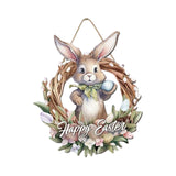 Maxbell Easter Day Hanging Sign Outdoor Wall Plaque for Spring Summer Wall Farmhouse