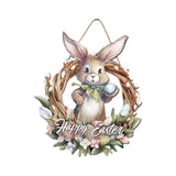 Maxbell Easter Day Hanging Sign Outdoor Wall Plaque for Spring Summer Wall Farmhouse