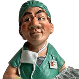 Maxbell Resin Figure Statue Person Sculpture Bedroom Cabinet People Worker Figurine