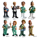 Maxbell Resin Figure Statue Person Sculpture Bedroom Cabinet People Worker Figurine