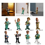 Maxbell Resin Figure Statue Person Sculpture Bedroom Cabinet People Worker Figurine