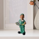 Maxbell Resin Figure Statue Person Sculpture Bedroom Cabinet People Worker Figurine