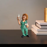 Maxbell Resin Figure Statue Person Sculpture Bedroom Cabinet People Worker Figurine