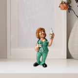 Maxbell Resin Figure Statue Person Sculpture Bedroom Cabinet People Worker Figurine