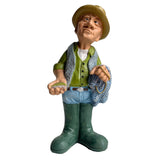 Maxbell Resin Figure Statue Person Sculpture Bedroom Cabinet People Worker Figurine